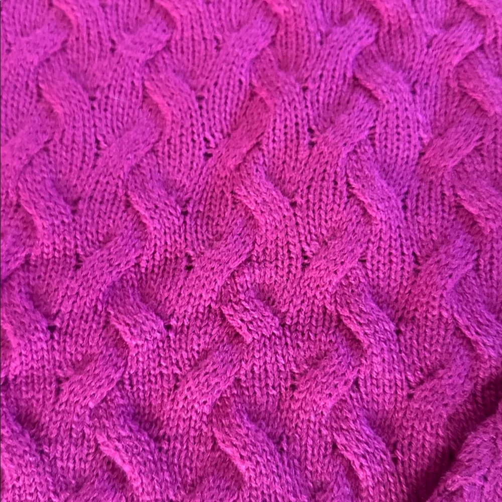 Pink Cable Knit Sweater National PXL - Picture 8 of 8